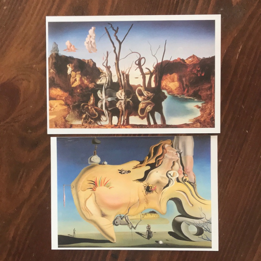 Salvador Dali framable post cards
